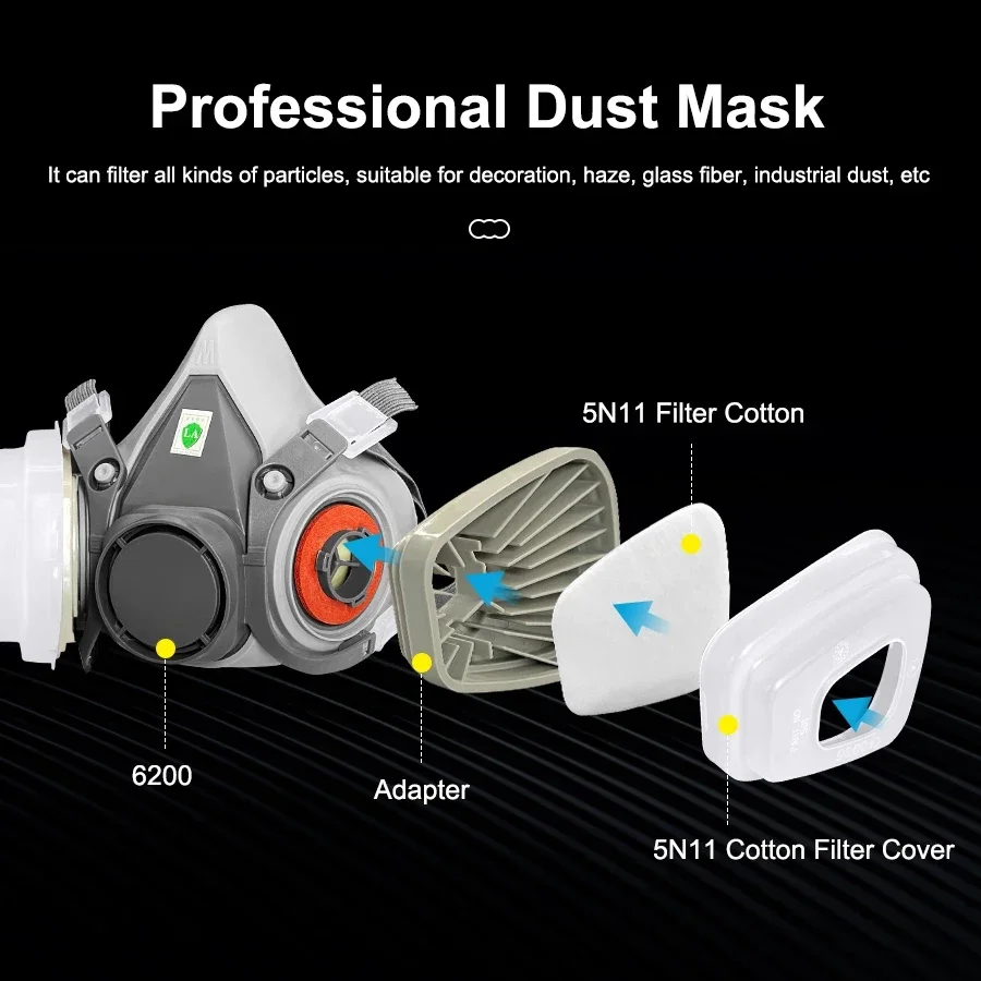 6200 Dust Mask Half Face With  - đánh giá và giá Dust Mask Construction