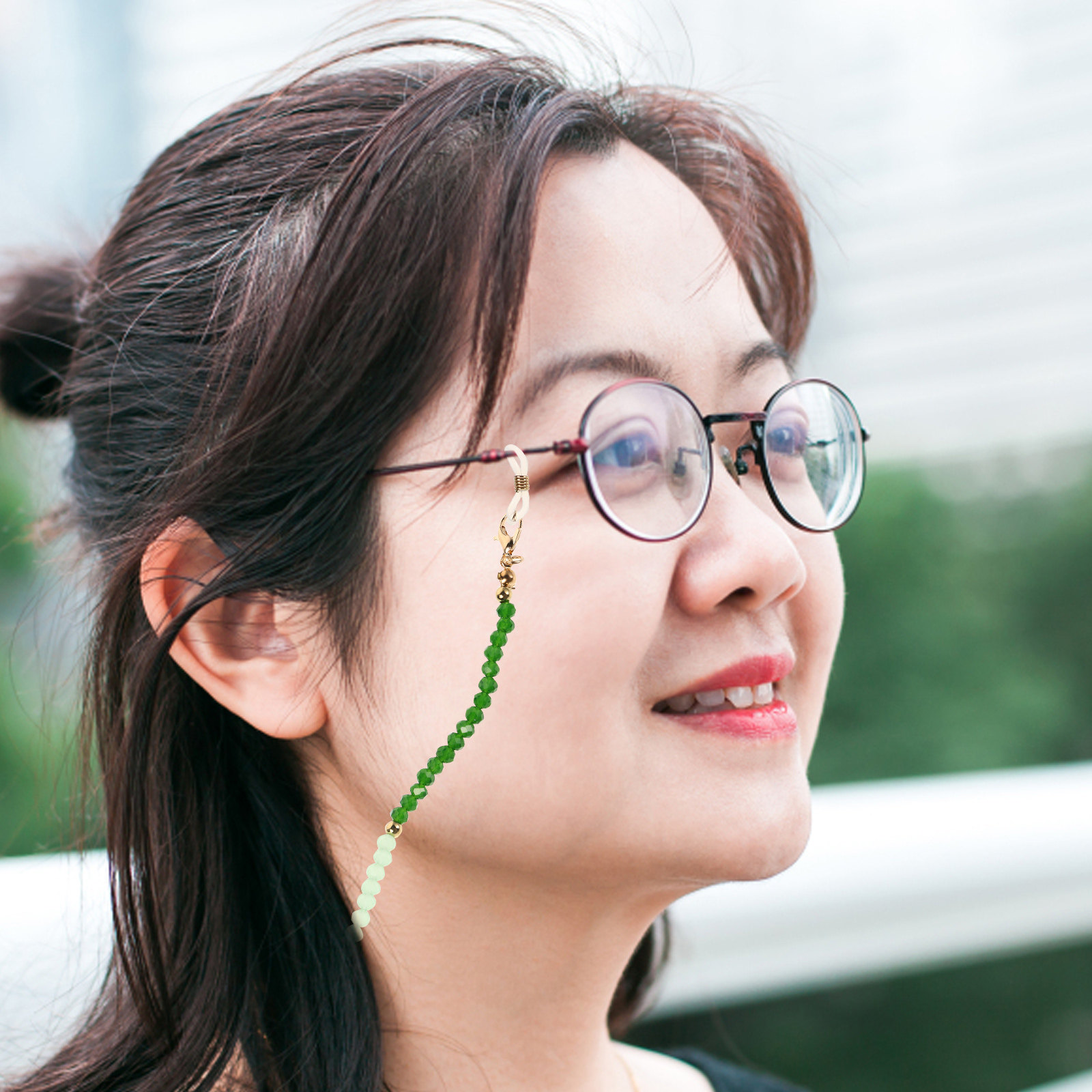Beaded Eyeglasses Chain Mask H - đánh giá và giá Mask Chain Holder